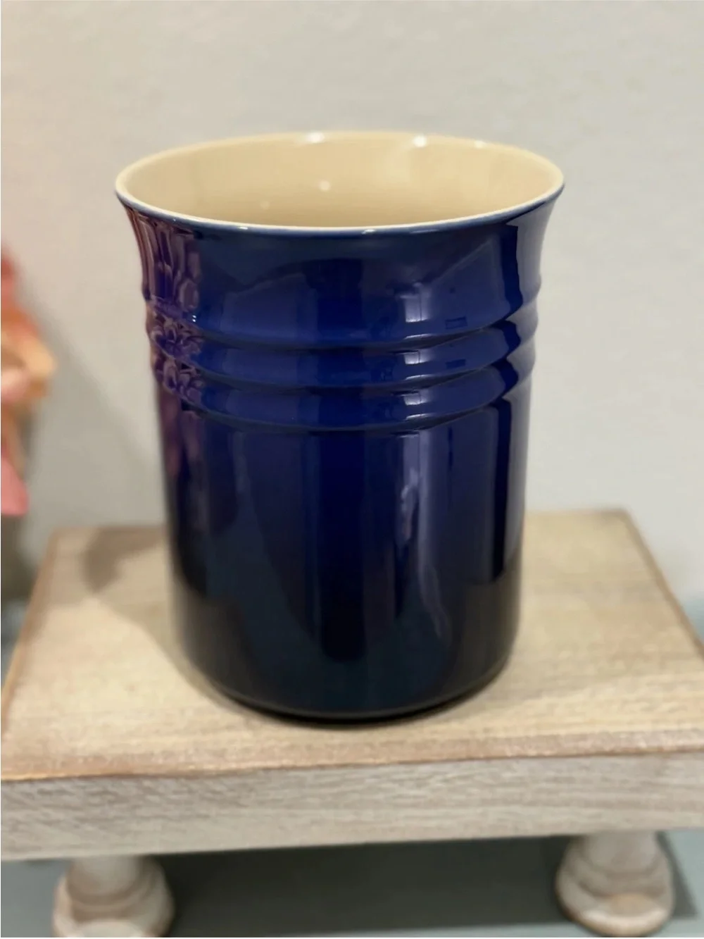 INDIGO LE CREUSET Utensil Crock New 1L Brand New